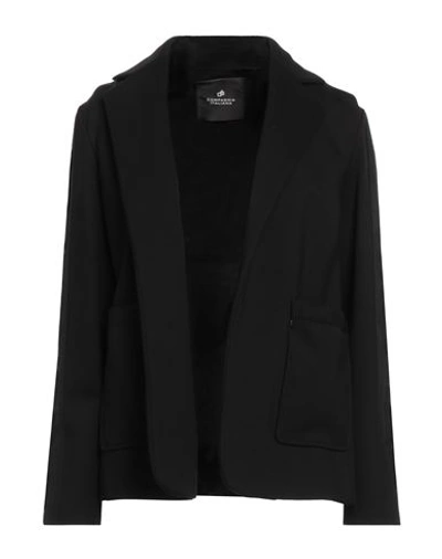 Compagnia Italiana Woman Blazer Black Size 10 Viscose, Nylon, Elastane