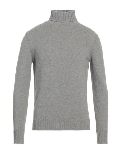 Aragona Man Turtleneck Grey Size 40 Cashmere In Grey