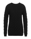 Alpha Studio Man Sweater Black Size 36 Acrylic, Baby Alpaca Wool, Wool