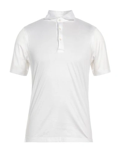 Gran Sasso Man Polo Shirt White Size 36 Cotton