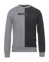 Three Stroke Man Sweatshirt Lead Size Xl Polyester In Grey