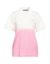 Mr & Mrs Italy Woman Polo Shirt Pink Size L Cotton, Elastane