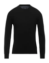 Three Stroke Man Sweater Black Size S Polyamide, Wool, Viscose, Cashmere