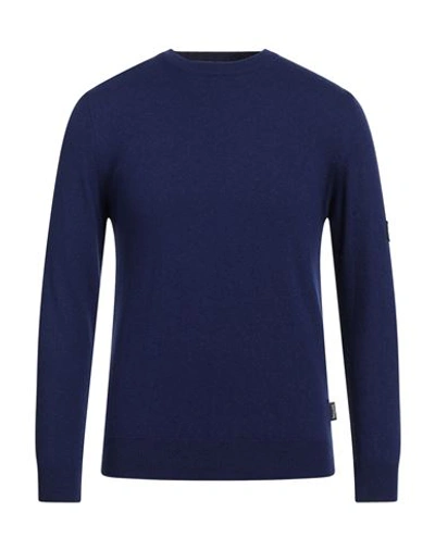 Three Stroke Man Sweater Blue Size M Polyamide, Wool, Viscose, Cashmere