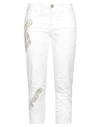 Elisa Cavaletti By Daniela Dallavalle Woman Cropped Pants White Size 26 Cotton, Elastane