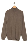 Rodd & Gunn Cashmere Merino Half-zip Sweater In Fawn