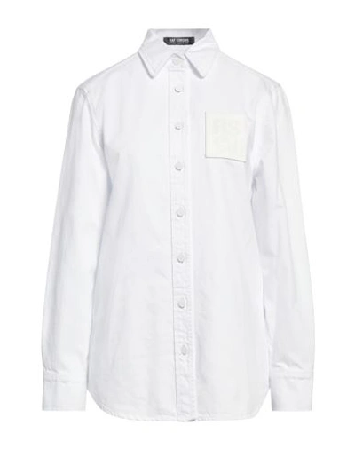 Raf Simons Woman Denim Shirt White Size S Cotton