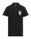 Cavalli Class Man Polo Shirt Black Size Xxl Cotton