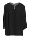 Diana Gallesi Woman Blouse Black Size 12 Polyester