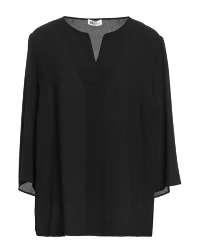 Diana Gallesi Woman Blouse Black Size 12 Polyester