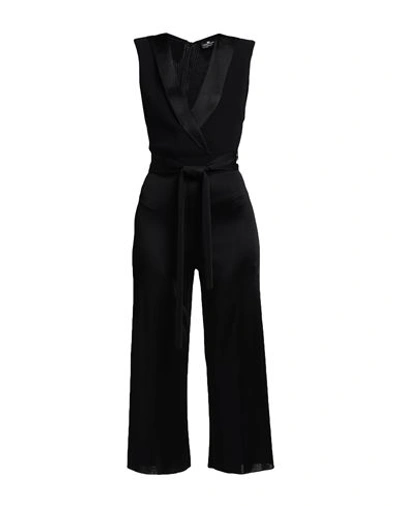 Elisabetta Franchi Woman Jumpsuit Black Size 4 Viscose, Acrylic, Polyester