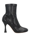 Gianvito Rossi Woman Ankle Boots Black Size 10 Soft Leather In Black