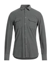 Glanshirt Man Shirt Lead Size 15 ½ Cotton In Grey