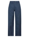 Aspesi Woman Pants Navy Blue Size 4 Cotton, Linen