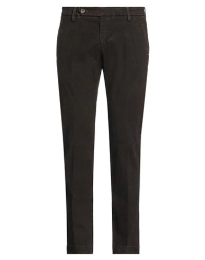 Entre Amis Man Pants Dark Brown Size 35 Cotton, Elastane