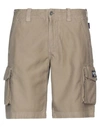 Three Stroke Man Shorts & Bermuda Shorts Khaki Size 29 Cotton In Beige