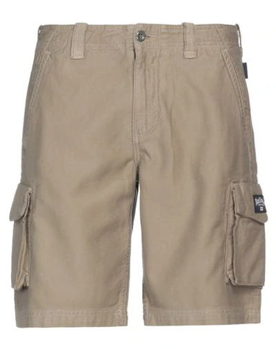 Three Stroke Man Shorts & Bermuda Shorts Khaki Size 30 Cotton In Grey