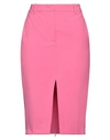 N°21 Woman Midi Skirt Magenta Size 6 Polyester, Wool, Elastane