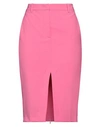 N°21 Woman Midi Skirt Magenta Size 8 Polyester, Wool, Elastane In Magenta