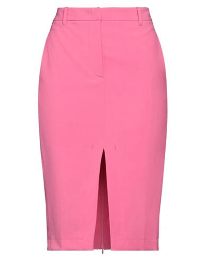 N°21 Woman Midi Skirt Magenta Size 6 Polyester, Wool, Elastane