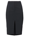 N°21 Woman Midi Skirt Black Size 8 Polyester, Wool, Elastane