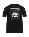 Three Stroke Man T-shirt Black Size M Cotton