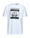 Three Stroke Man T-shirt White Size Xl Cotton