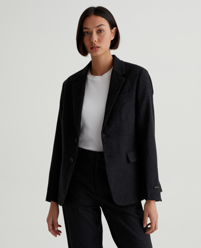 Ag Parrie Blazer In Charcoal Black