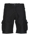Three Stroke Man Shorts & Bermuda Shorts Black Size 29 Cotton In Black