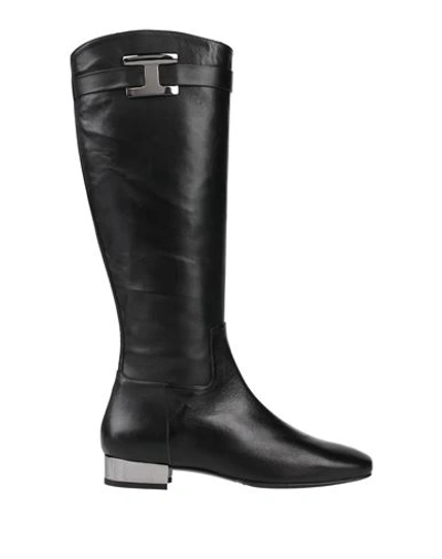 Baldinini Woman Knee Boots Black Size 7 Soft Leather