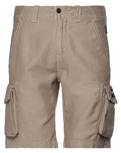 Three Stroke Man Shorts & Bermuda Shorts Khaki Size 30 Cotton In Grey
