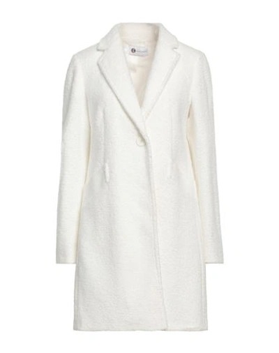 Diana Gallesi Woman Coat White Size 10 Polyester