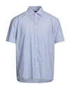 Liu •jo Man Man Shirt Slate Blue Size Xxl Cotton