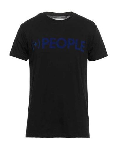 People (+)  Man T-shirt Black Size S Organic Cotton