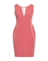 Boutique De La Femme Woman Mini Dress Pastel Pink Size M Polyester, Elastane