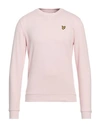 Lyle & Scott Man Sweatshirt Light Pink Size S Cotton