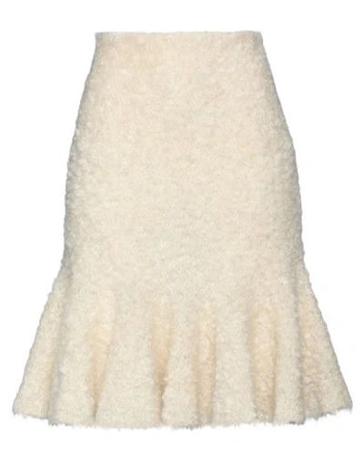 Jil Sander Woman Midi Skirt Ivory Size 2 Mohair Wool, Polyamide, Silk, Polyester, Viscose In White