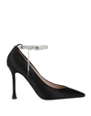 N°21 WOMAN PUMPS BLACK SIZE 7 TEXTILE FIBERS