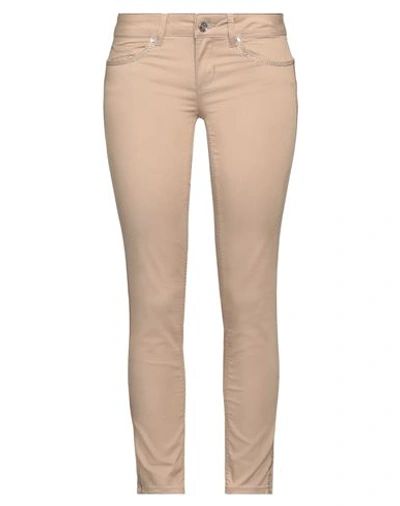 Liu •jo Woman Pants Beige Size 26w-28l Cotton, Polyester, Elastane