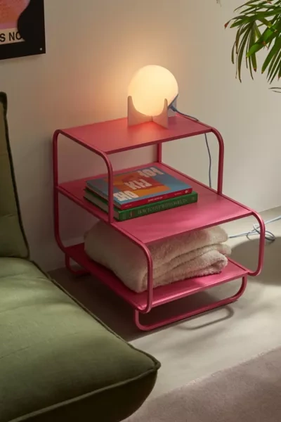 Urban Outfitters Alana Modern Side Table/nightstand In Pink At