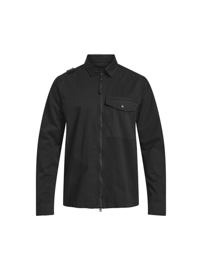 Ma.strum Pd Full Zip Overshirt In Black