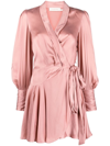 ZIMMERMANN SILK WRAP MINI DRESS