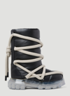 RICK OWENS LUNAR TRACTOR PADDED LEATHER BOOTS