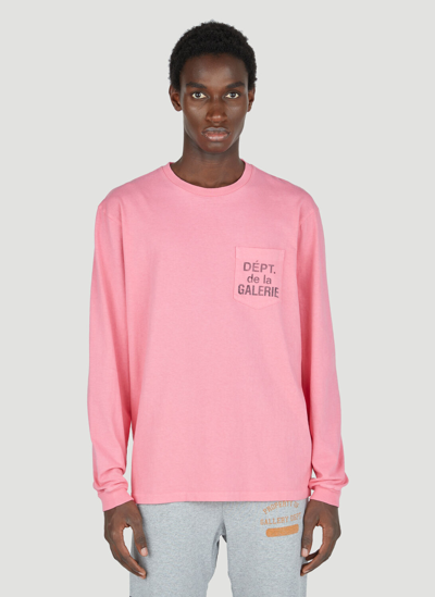 Gallery Dept. Logo Print T-shirt In Pink