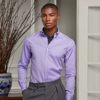 Ralph Lauren Washed Pinpoint Oxford Shirt In Lavender