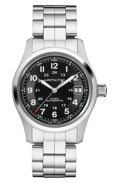 HAMILTON HAMILTON KHAKI FIELD AUTOMATIC BRACELET WATCH, 38MM