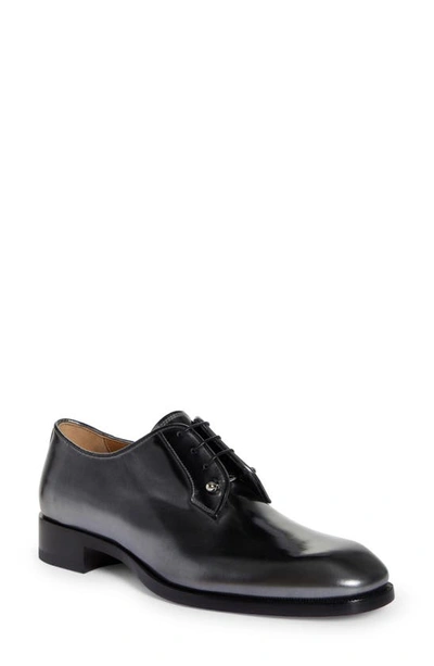 Christian Louboutin Chambeliss Derby In Black/ Silver