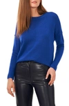 Vince Camuto Center Seam Crewneck Sweater In Deep Royal Blue