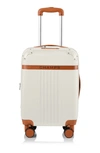 Champs Vintage Carry-on Hardside Spinner In Ivory