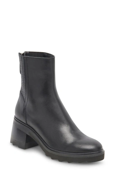 Dolce Vita Martey H2o Waterproof Bootie In Black Leather